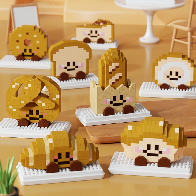 Dropshipping Bread Building Blocks Micro-Particle Children'S Educational Assembly Toys Gift Kids Toast Puzzle - Image 3